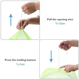 compro HDPE - High Density Poly Ethylene Infants Washable Foldable Umbrella Style Baby Mosquito Net Safety Mosquito Net Mosquito Net image 3