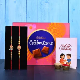 Religious Chocolate Celebrations Pack Assorted Rakhi Set-23