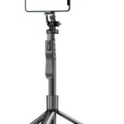 EVAAENTERPRISES Portable Black Design L16 Stick Tripod for All Mobiles Bluetooth Selfie Stick-image-14