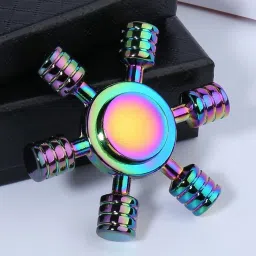 Rainbow Gyro Piston Metal Fidget Spinner Hand Toy Stress Relief Tabletop Game-19