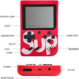 HG WORLD Sup R35X 1 Player Retro 400 In 1 Classic Video Game Portable Handheld Gaming Console Revisit Childhood,old video game (Best Gift & Fun) for All Ages 32 GB with Full HD AV Output, Video Game Hand, Double Player image 4