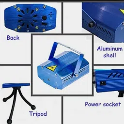 cvot Mini LED Dj Disco 12 Mode Combination, Stage Sound Activated Projector Disco Ball Set image 4