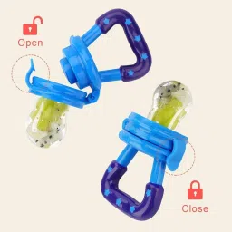tiny tycoonz Fruit and food nibbler with Silicone Sac/ Feeding Pacifier Feeder Soother and Teether Teether and Feeder image 4