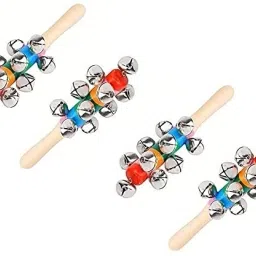 Wooden Ghirgitley | Jingle Bell - Toy For Kids(Pack of 4) Rattle-image-53