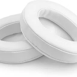 BRAINWAVZ HM5-Earpads-White Over The Ear Headphone Cushion-image-15