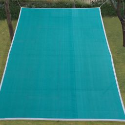 Sun Shade Sail - (85-90%) Sun Blockage - Green Colour - 10X10 Feet with Niwar Tent - For Car Parking, Drive Ways, Gardens, Children Play Areas, Verandas (Green)-image-47