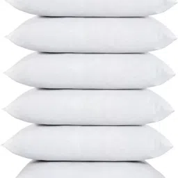 LUXURY Polyester Fibre Solid Sleeping Pillow Pack of 6-26