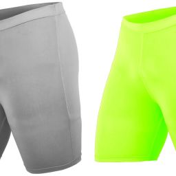 Solid Men Grey, Light Green Tights-image-3