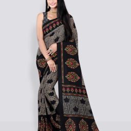 Printed Daily Wear Georgette Saree-image-24
