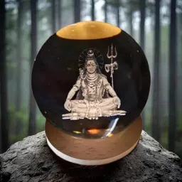3D Crystal Lord Shiva Creative Engraved Crystal Ball Night Light Night Lamp-14
