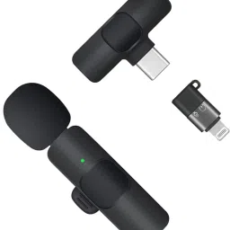 fitric K8 Wireless Plug and Play Type C Coller Mic Supported Android/IOS Microphone image 2
