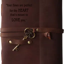 Handmade Diary with Love Quotes on leather Cover A5 Diary Unruled 144 Pages-image-36