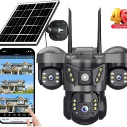 Bzrqx 1080P Full HD 4G SIM PTZ CCTV Camera Solar Panel Two-Way Audio Motion Detection Security Camera-image-84
