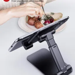 RPS Foldable and Portable Tabletop Mobile Stand with Stable Base,Height and View Headphone Stand image 2