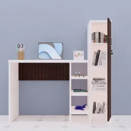 Multipurpose Hutch Desk with storage & Termites resistance Engineered Wood Multipurpose Table-18