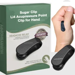 HurryShoppy Diabetics Sugar Control LI4 Acupressure Point Sugar Clip Headache Tension Relief Bp Monitor Adapter-26