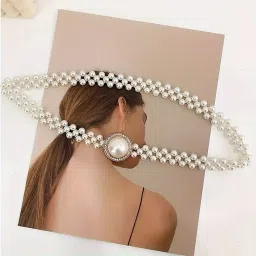 Women White Metal Belt-image-71