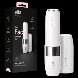 BRAUN FS1000 Cordless Wet & Dry Trimmer for Upper Lips, Chin & Cheeks for Women (With Smart light, White)-24
