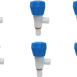 Plastic PVC & P.P. Stop Cock/Fancy Angle Valve BLUE 6PACK Fancy Angel Valve/Angular Stop Cock with Wall Flange Angle Cock Faucet-image-44