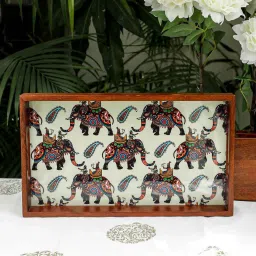 Ajantha Wooden Tray Rectangular Tray-image-12