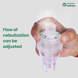 Sahyog Wellness Piston Compressor Nebulizer with 1 Digital Thermometer Nebulizer image 4