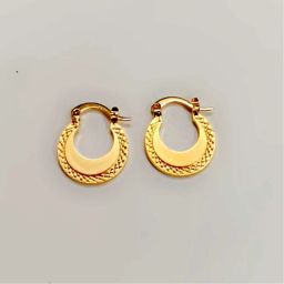 Golden Plated Earrings & Studs For boys & Man and Woman Agate Alloy Stud Earring-image-15