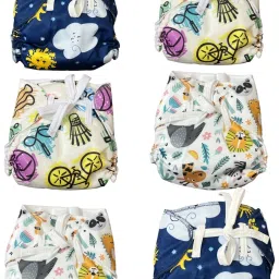 Smart Padded Baby Printed Nappy/Langot Gentle Elastic Super Dry Feel Layer#2-23
