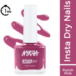 Insta Dry Fast Drying Nail Polish Pink Profile 340 Punch Pink(9ml) Punch Pink-image-32