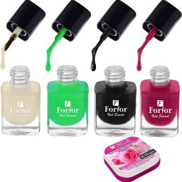 Perfect Stay Trendy Safe & Fast Dry ,Nail Art ,Glossy Finish Nail Polish Combo-111