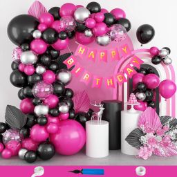 Balloon Theme Birthday Decoration Kit Items For Girls Party Balloon Combo-image-18