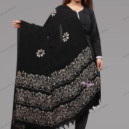 Pure Cotton Printed Black Women Dupatta-image-22