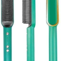 ACLIX Professional Hair Straightener Tourmaline Ceramic Hair Curler Comb PTC Heating Electric Straightener with 5 Temperature Control Hair Straightener Brush-image-35