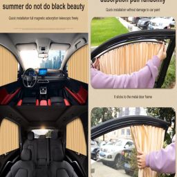 abjd Foldable/Magnetic Side Window Car Curtain to Block UV Rays For Swift-2018 Car Curtain image 3