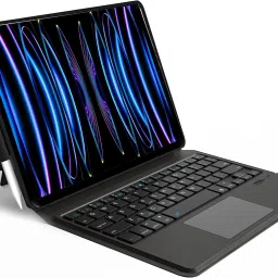 Proelite Wireless Bluetooth TouchPad Keyboard flip case Cover for iPad Pro 12.9 inch Bluetooth Standard Tablet Keyboard Compatible with Desktop, Laptop, Mac Red, Green, Blue-14
