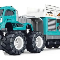 1:43 4WD Diecast Airport Transport Truck Toys with Friction Powered For Kids-picture-25