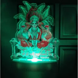 kritam 3D Illusion LED Night Lights for 7 Colors Led Changing LAXMI JI Table Lamp image 4