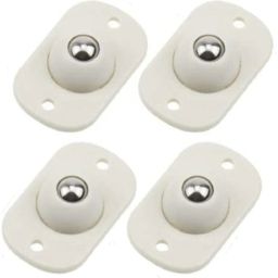 4 Pc Self Adhesive Mini Swivel Casters Wheels 360 Degree Rotation Pulley Plastic 4 Pockets-image-26