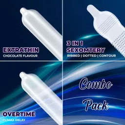 nottyboy Honeymoon All in Pack - Over Time Delay, Extra Dots, Extra Lube, Ribbed Condom image 2