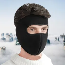 hench Black Bike Face Mask for Men & Women-picture-2