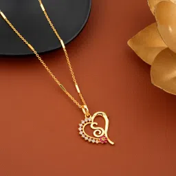 S name Letter Alphabet 18 Inch short pendant lockets chain for girls Gold-plated Alloy-image-66