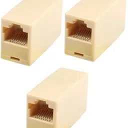 TAAPSEE 3Pack RJ45 CAT5 Coupler Plug Network LAN Cable Extender Connector Adapter Lan Adapter-43