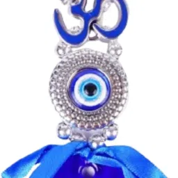 Om Design Evil Eye Hanging for Home, Evil Eye Home Decor Items Brass, Aluminium Windchime-26