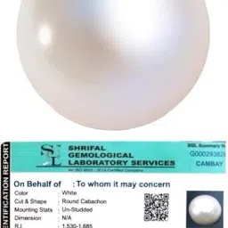 Natural Premium Fresh Water Pearl (Original Moti) Polished Round Crystal Stone-14