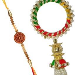 Bhaiya Bhabhi 112 Yarn Chawal Roli Pack, Rakhi, Lumba Set-image-8