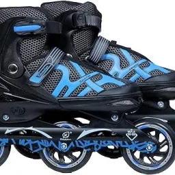 viel spiel 3 Wheel Adjustable with 100 MM PU In-line Skates In-line Skates - Size 6-9 UK image 2