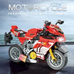 331 Pcs Building Block Set, Collectible Motorcycle Display Models for Kids-23