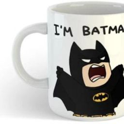I am Batman Cartoon Printed White Ceramic Coffee Ceramic Coffee Mug-image-2