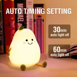 super s Pear Lamp, Pear Led Light Lamp, Pear Touch Silicone Lamp Night Lamp image 3