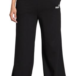 Women Solid Black Track Pants-image-3