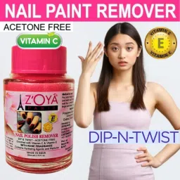 PREMIUM- Dip & Twist Instant Nail Paint Remover with ROSE Fragrance: - Acetone Free, Enriched with Vitamin C or Vitamin E. Contains Hydrating Agents & Perfume.-40
